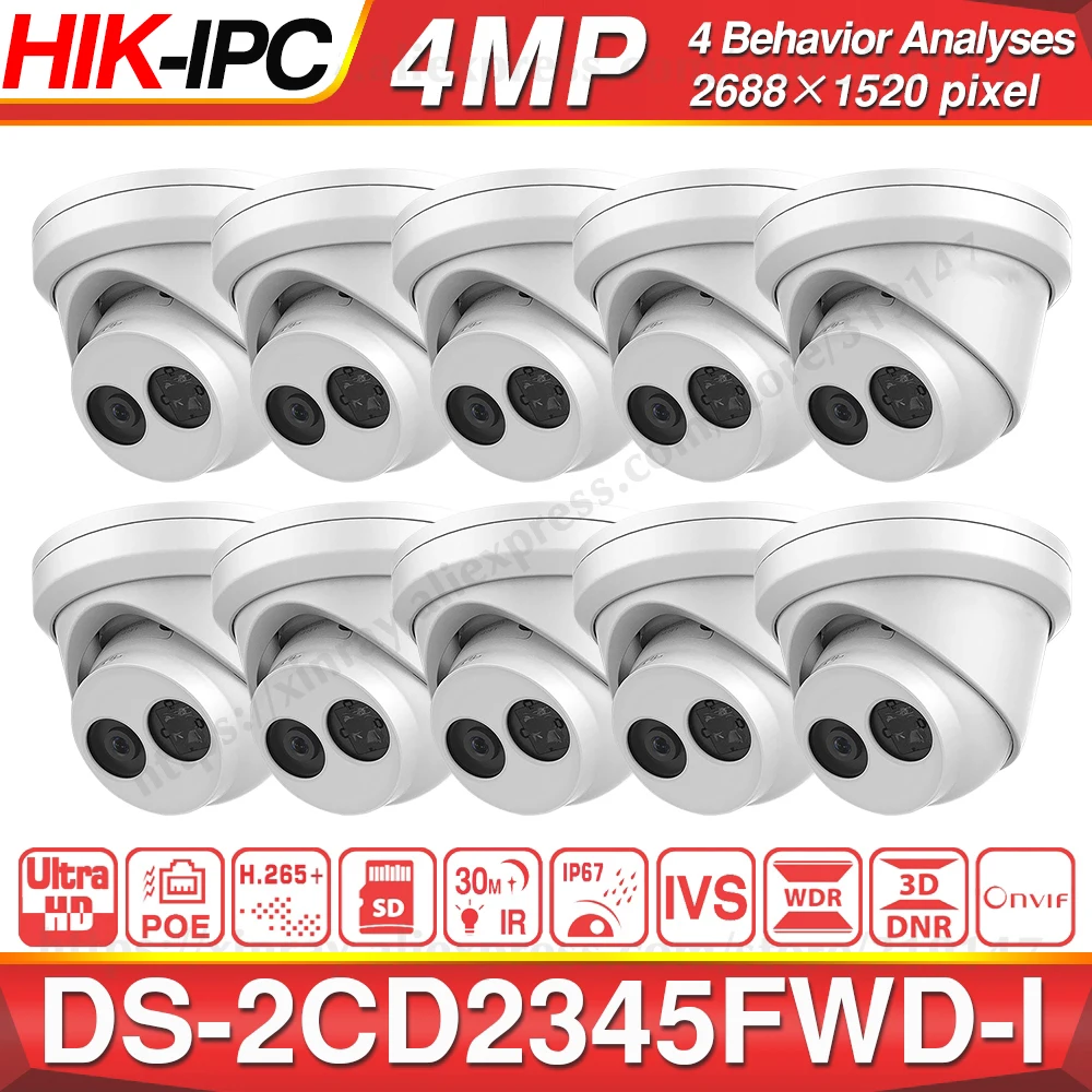 Предварительная продажа HIKVISION DS 2CD2345FWD I 4MP IR фиксированная револьверная сетевая камера мини купольная IP слот