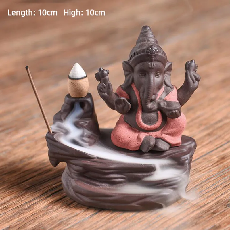 Ganesha водопад благовония держатель для благовоний дзен Wierook водяная поддержка Encens курильницы база домашний декор курильницы - Цвет: Red Right
