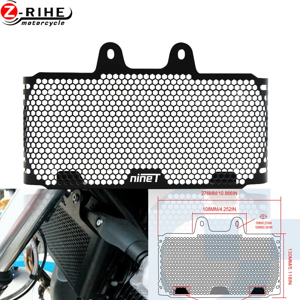 

Motorcycle Radiator Grille Guard Radiator Cover Protection Oil Cooler moto parts for BMW R Nine T PURE RACER SCRAMBLER URBAN G/S