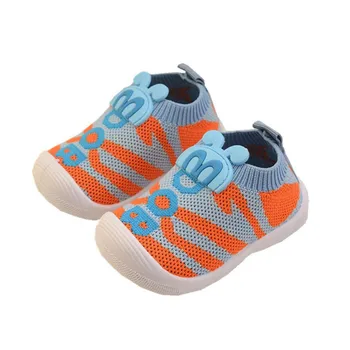 

2020 New Spring Sneakers for Boy Slip-on Soft-soled Mesh Kids Shoes Anti-slip and wearable baby walkers
