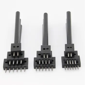 

4/5/6mm Spacing leather hole punches DIY Hand Perforated Round Stitching Punch Tools Hole Cut Leather Punching Tool 2/4/6/Hole