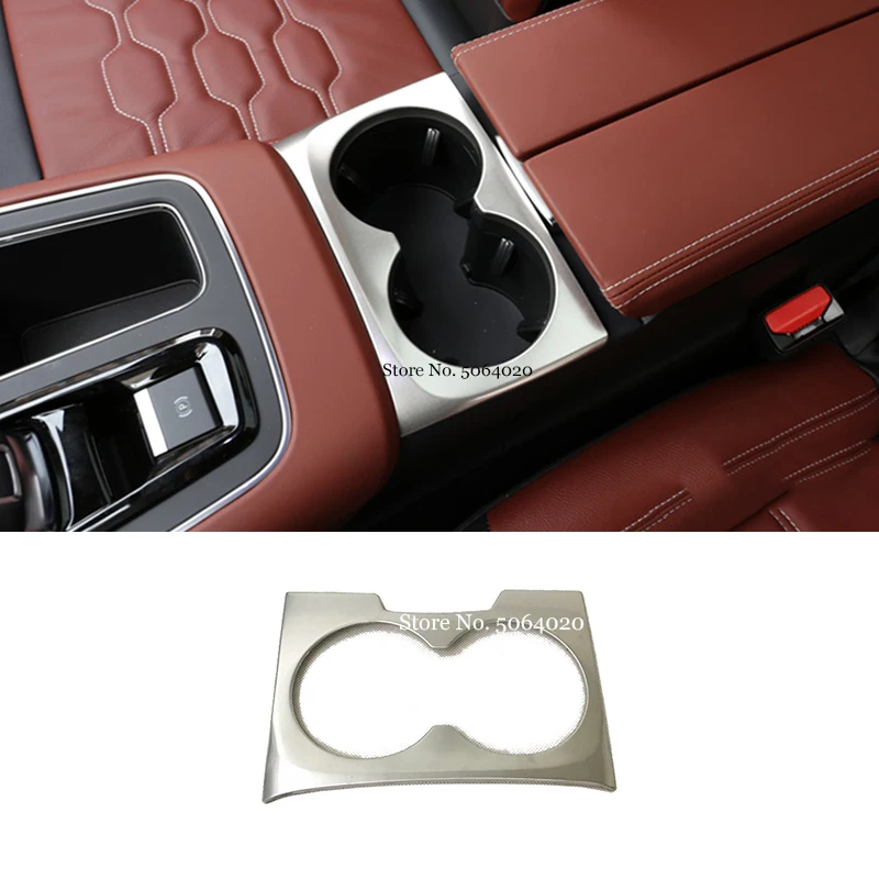 

For Citroen C5 Aircross 2017 2018 2019 Stainless Steel Car Interior Cup Holder Panel Bezel Molding Cover Trim Accessories 1pcs