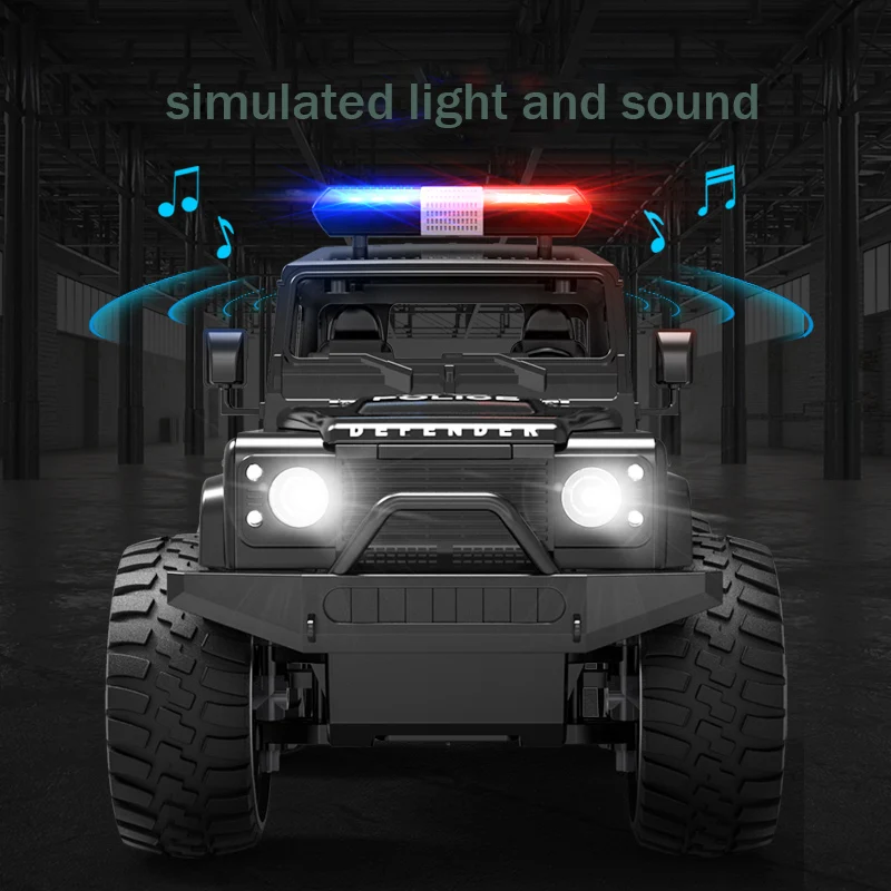 Double E D110 1:14 Large Land Rover Police Offroad Buggy Big Remote Control vehicles Climbing Car Children Toys for Boys Gifts 6