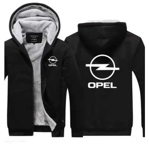 Зимняя мужская новая коллекция Повседневная Толстовка Opel мужские толстовки утолщенная верхняя одежда на молнии зимние мужские теплые куртки