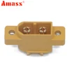 XT60E,5pcs/lot AMASS XT60E-M XT60 Male Plug Connector For Racing Models/Multicopter Fixed Board/ DIY Spare Part ► Photo 3/5