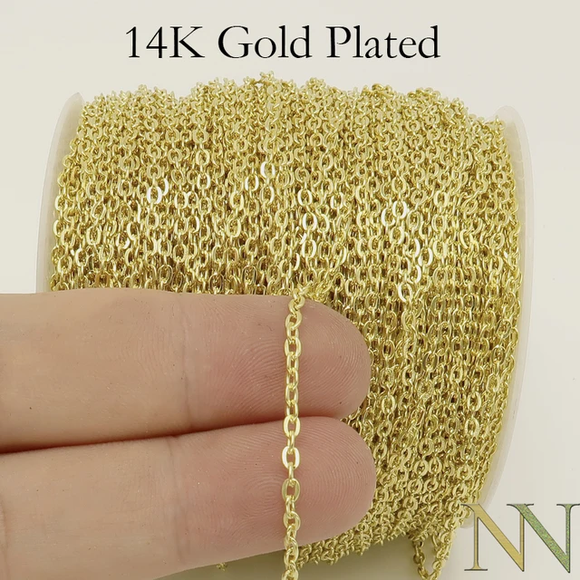 30 Feet Oval Rolo Chain by the Yard 