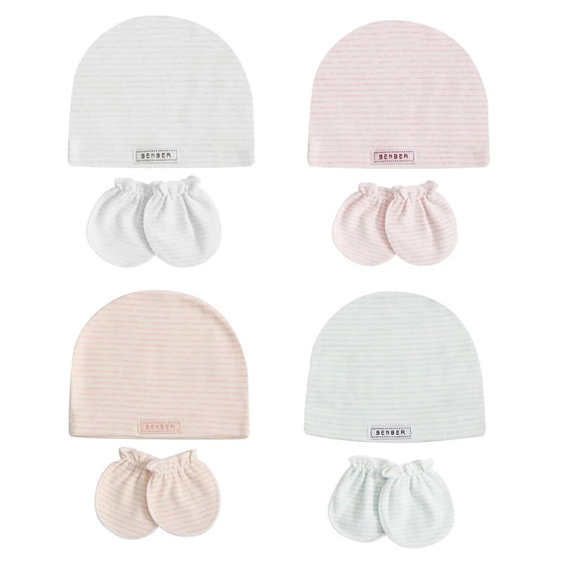 baby hat and scratch mittens