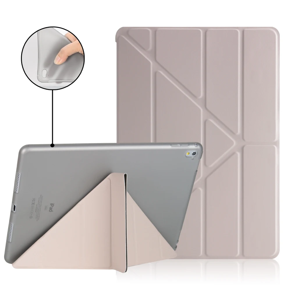 Для iPad Pro 9,7 чехол, pu кожаный смарт-чехол Флип-стенд ТПУ мягкий чехол Funda для iPad Pro 9,7 A1673/A1674/A1675