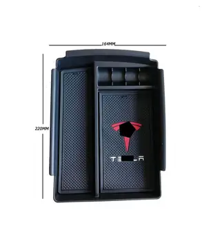 

Tesla Model S X Center Console Armrest Storage Tray Box