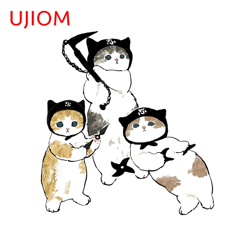 Наклейка на стену UJIOM пират мофу песок кошки мультяшный стикер с животным
