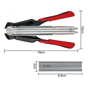 

C-type Clip Rings Binding Pliers 100pcs Rings Hog Cage Installation Binding Pliers Hand Tool for Animal Fence Cage Kits