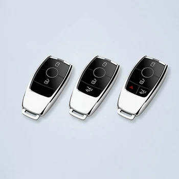 

For Mercedes Benz W213 W205 Car Key Case Protective Covers W/ Ring Replacement
