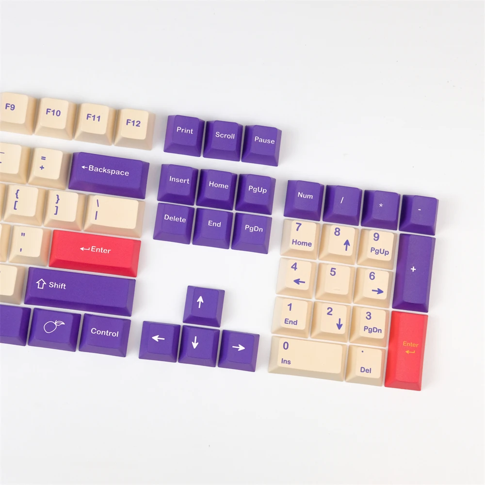 GMK Plum Keycaps Cherry Profile DYE Subbed PBT Key Cap ANSI Layout