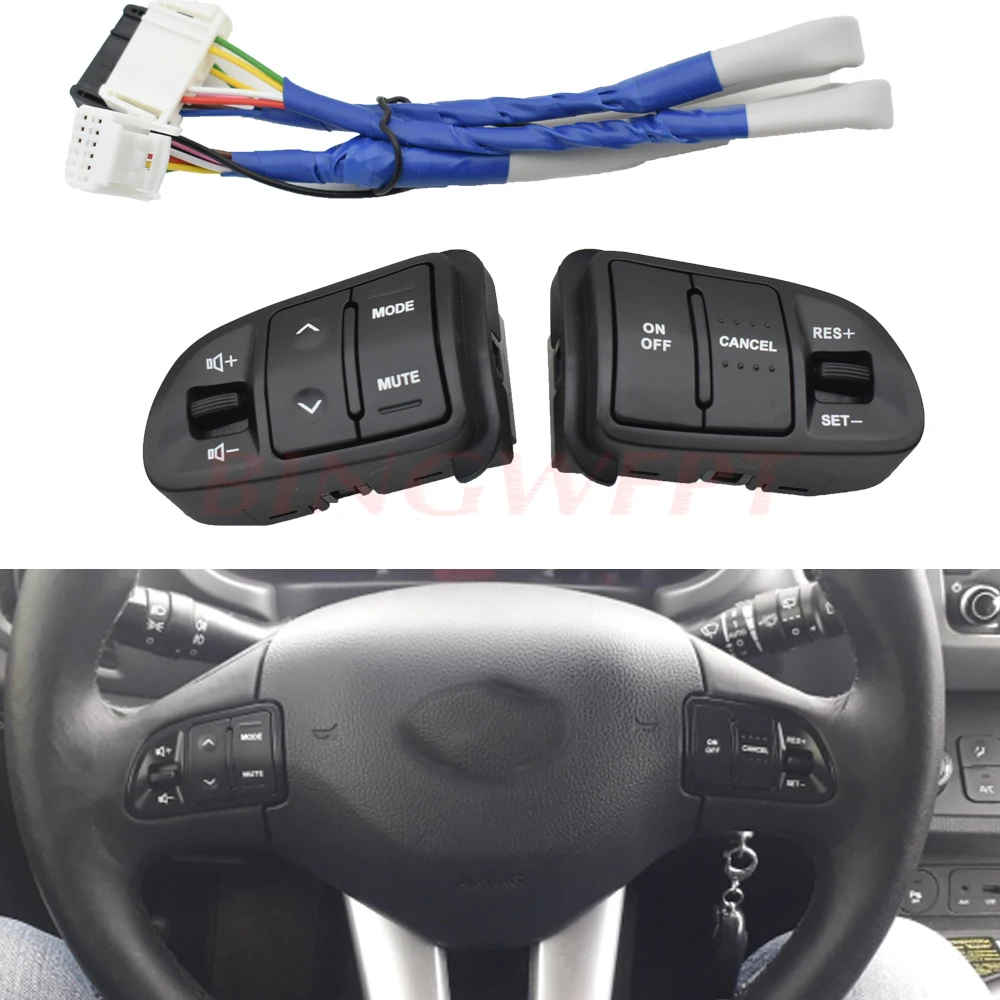 MultiFunctionSteeringWheelAudioCruiseControlButtonsForKia