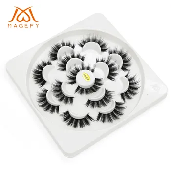 

Party 5D False Eyelashes Lashes Voluminous Eye Lashes 7 Pair Makeup Lashes j802