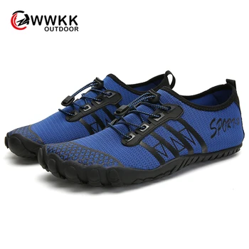 

WWKK Water Shoes Men Summer Breathable Aqua Shoes Rubber Upstream Shoes Beach Sandals Diving Swimming Socks Tenis Masculino