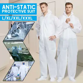 

Disposable Anti-epidemic Antibacterial Plastic Closures Isolation Suit Protective Clothing Dust-proof Coveralls Antistatic