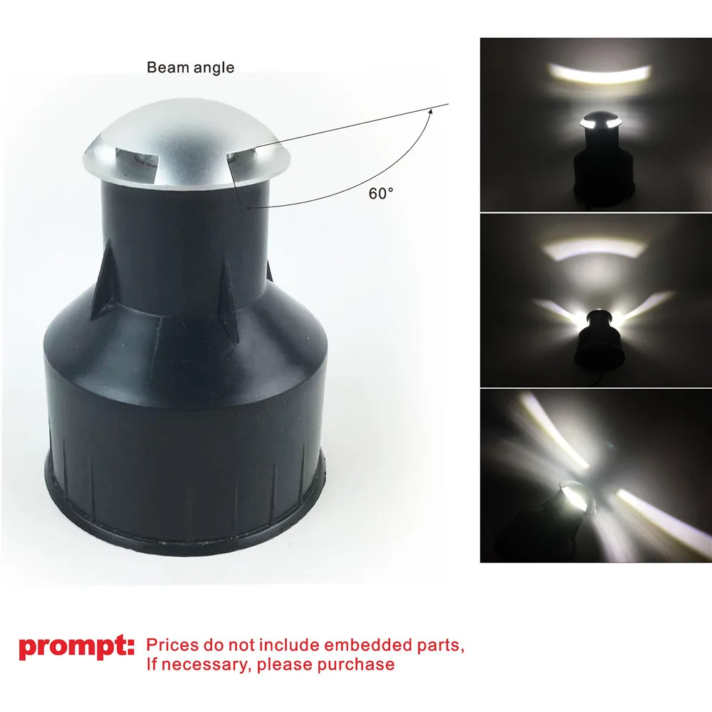 LED Underground Light,  Outdoor Landscape Lighting,  Recessed Spot Light Kit,  IP67 3W 12V Patio Pavers LED Floor Deck Stair Lamp C1