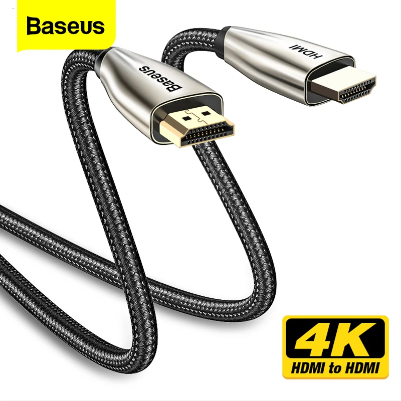 Кабель Baseus HDMI 4K к 2 0 видеокабель для ТВ монитора цифрового разветвителя PS4 с