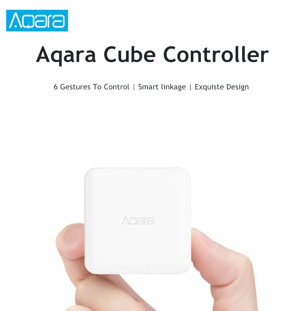 Aqara Magic Cube контроллер Zigbee версия управляется шестью мерами для умного дома устройство работает с Mi Home APP