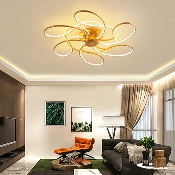 

Modern led ceiling lights For Livingroom Bedroom Studyroom led ceiling light Gold/Matte Black Color Indoor Ceiling lamp Fixture