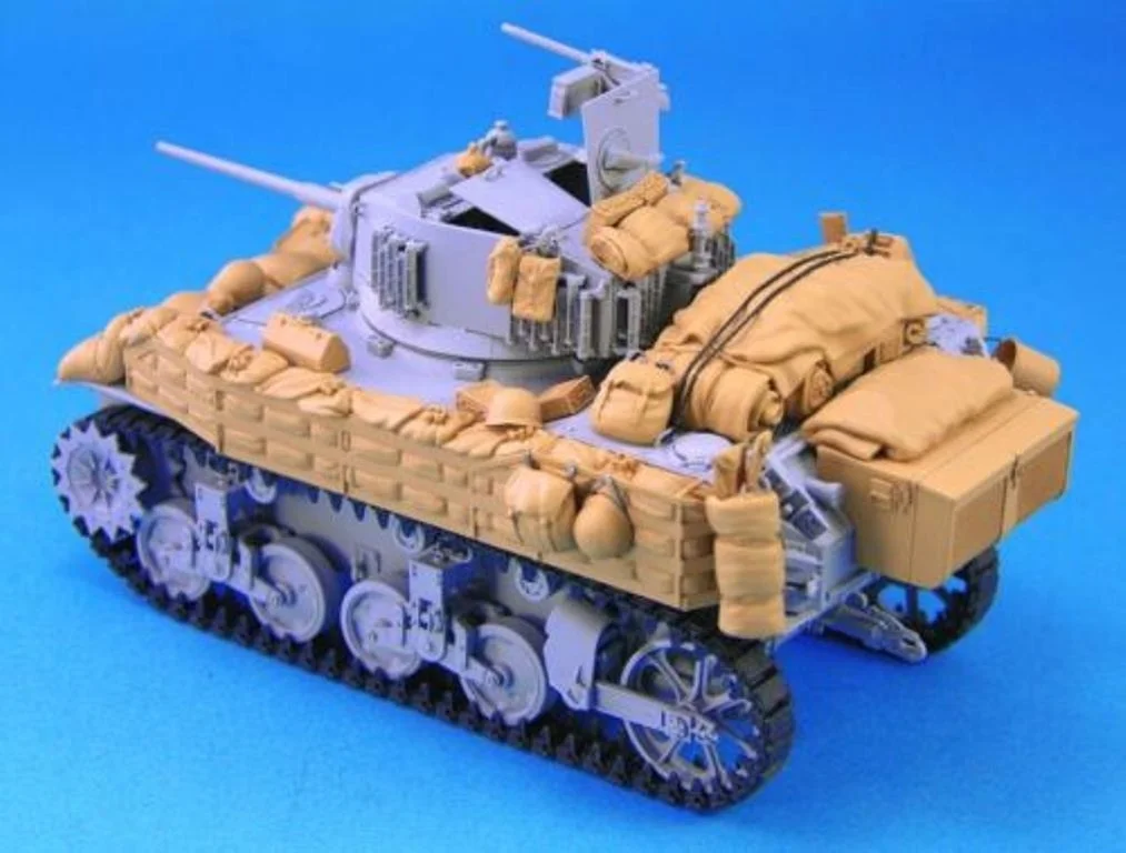 1:35 весы литья под давлением смолы танковая модель аксессуары M5A1 посылка