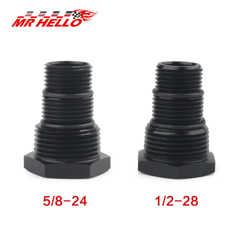 

Oil Filter Threaded Adapter Anodized Aluminum 1/2-28 to 3/4-16 13/16-16 3/4 NPT 5/8-24 to 3/4-16 13/16-16 3/4 NPT