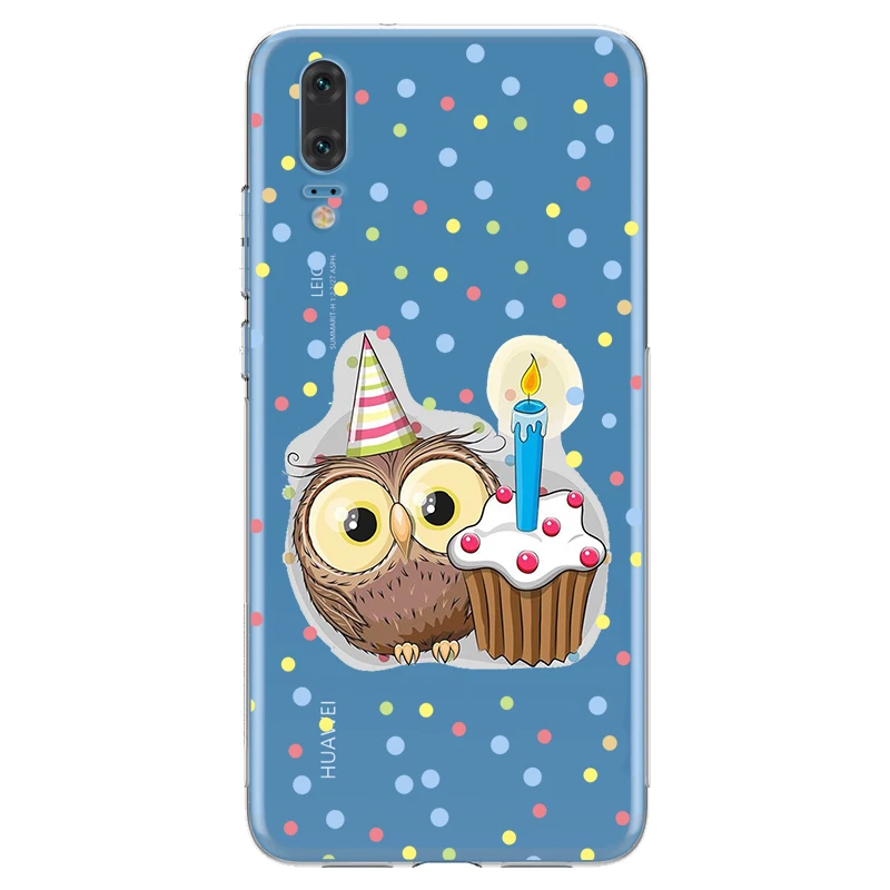 Чехол ciciber с милыми животными и совами для Huawei P30 P20 P10 P9 P8 Lite Pro Plus 2017 P smart 2019 чехлы