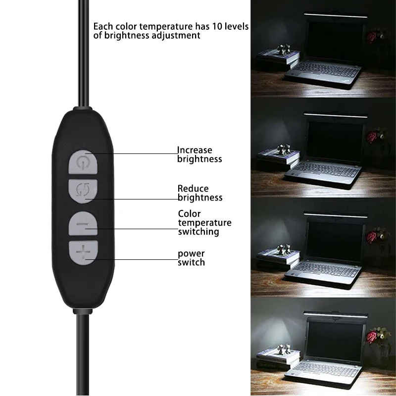 Reading Lamp LED Light USB Display USB Notebook Computer LED Lamp Computer Hanging Dimmable Table