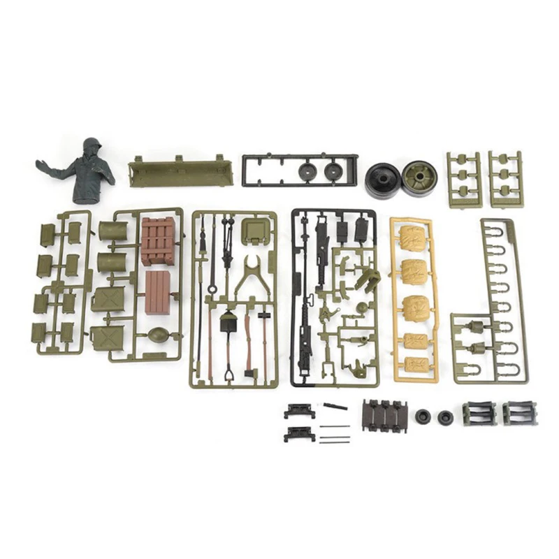 Для 1/16 Henglong Tank 3898-1 USA Sherman M4A3 RC Пластиковые солдатские аксессуары Запчасти сумка |