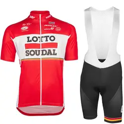 2019 Lotto мужской набор Джерси для велоспорта летний MTB Спортивная одежда для велосипеда Быстросохнущий нагрудник 9D гель для велосипедной