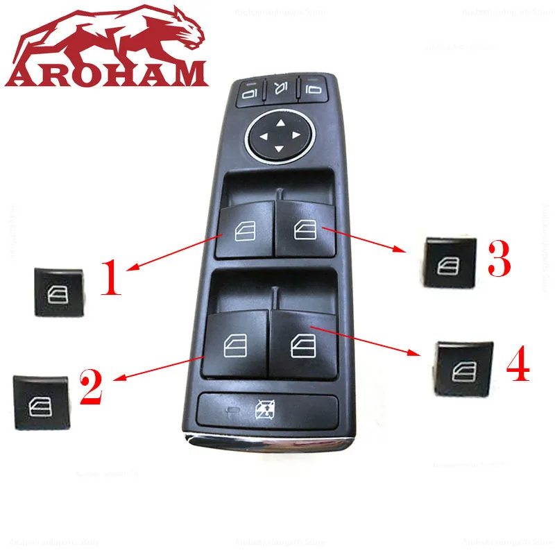 Aroham новый для Benz C180 C200 E260 E300 ML350 GLK w204 w212 переключатель окна Крышка питания Mercedes