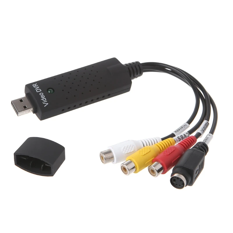 USB 2,0 Карта видеозахвата адаптер ТВ DVD VHS DVR конвертер видео карта для компьютерной камеры