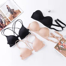 bralette with cross straps in front