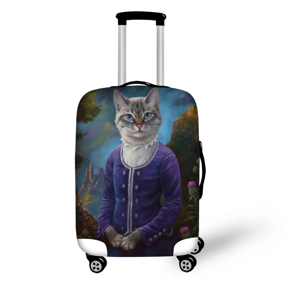 CDGX1624 Elastic Luggage Cover Gothic Cat Lady Dustproof Protective Cover For Travel Suitcase Dust Covers 18-32 inch Trolley Case - Цвет: CDGX1624