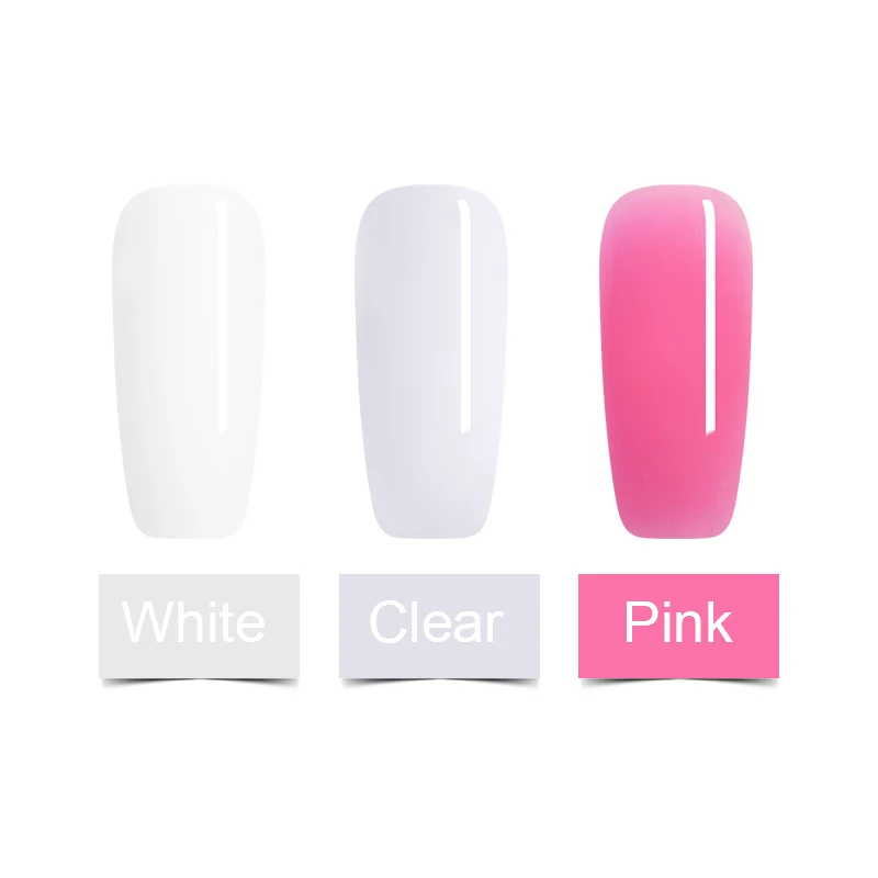 LEMOOC 5g Nail Extend Glue Extension Gel Semi-transparent Nail Art UV Building Gel Nail Gel Polish For Nail Forms Acrylic Tips