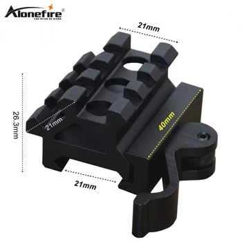 

Alonefire M67 21mm Multi angle Rail Dovetail Base Airsoft Rifle Shotgun Tactical lights Laser Sight Scope Picatinny Weaver Mount