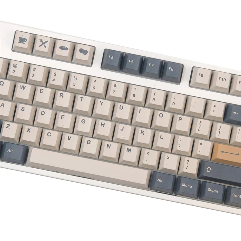 

GMK Mocha Bread Retro Keycap Personality Creativity PBT Mechanical MX Keyboard Cherry Profile Thermal Sublimation Key