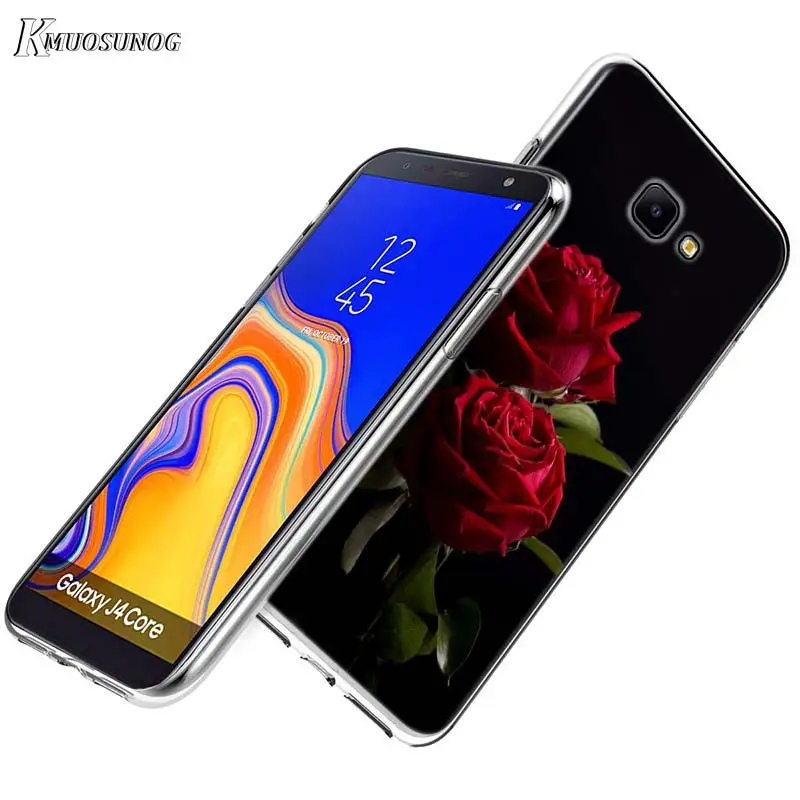 

Beautiful Garden Red Roses Flowers TPU Cover for Samsung Galaxy J2 J3 J4 Core J5 J6 J7 Prime duo Plus 2018 2017 2016 Phone Case