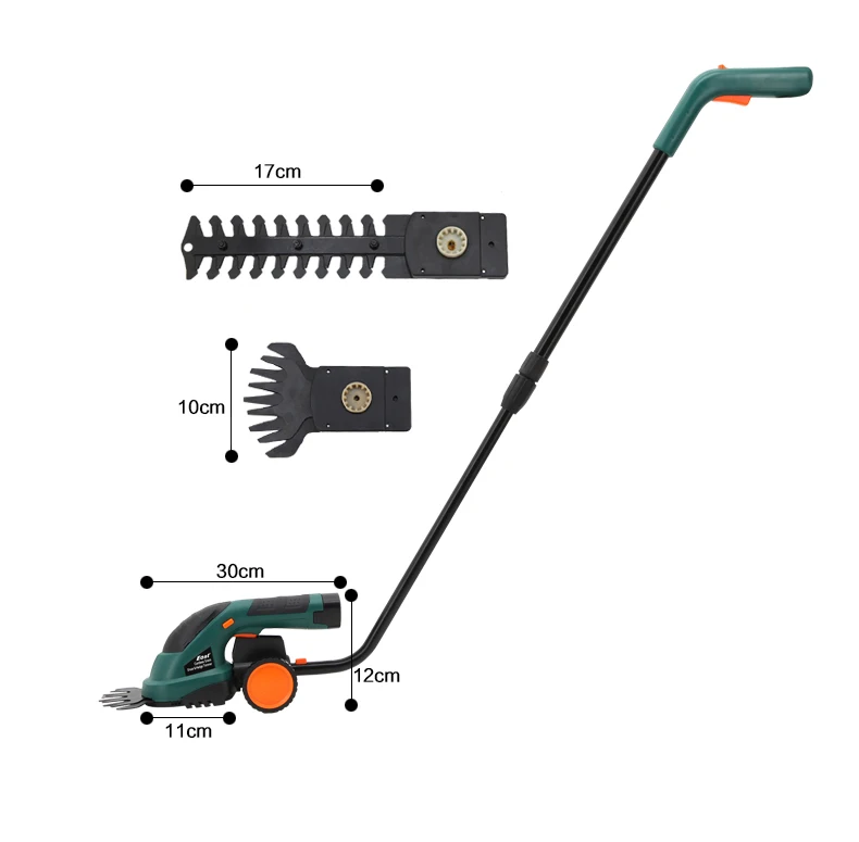 7.2V Combo Lawn Mower Li-Ion Rechargeable Hedge Trimmer Grass Cutter