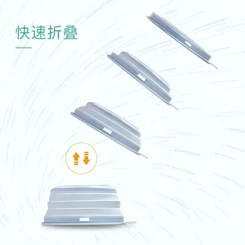 

Portable Folding Basin Thick Wash Foot Basin Multi-Function Foldable Plastic Washbasin Home Travel