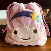 Маленькие двойные звезды, сумки на шнурке, плюшевые сумки для хранения, косметичка, монета, пакет, карман, кошелек, новинка