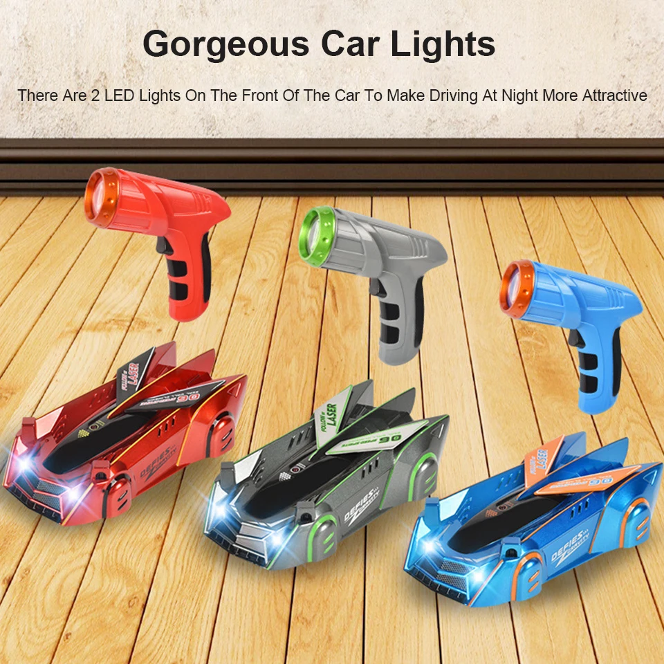 Sylhair RC Infrared Wall Climbing Car Induction Stunt Follow Light Drift 360 Rotating Model Electric Anti Gravity Toys For C | Игрушки и