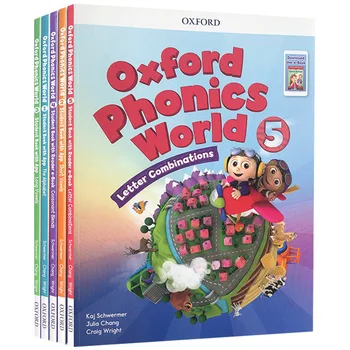 

10 books Oxford natural spelling textbook Oxford Phonics World 5 textbook + 5 workbook children English teaching learning