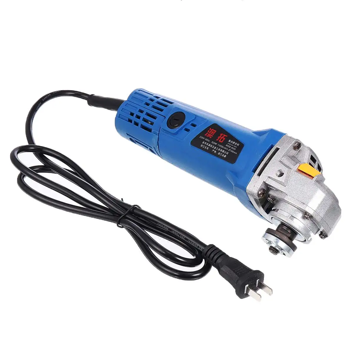 blue 220 В 920 Вт многофункциональная электрическая угловая шлифовальная машина с защитной крышкой поддержка 100 мм полировальный диск для бытовой шлифовальной машины синий/красный - Цвет: blue
