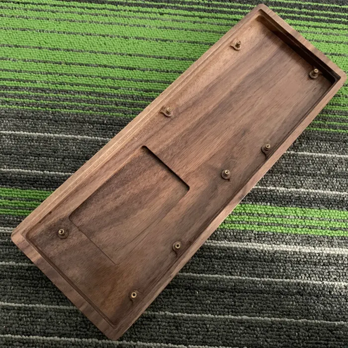 GK61Walnut Shell GK61 GK64Special Wooden Shell Pear Wood Shell mechanical keyboard DIY Wooden shell wood keyboard GK61S - Цвет: GK61Walnut Shell