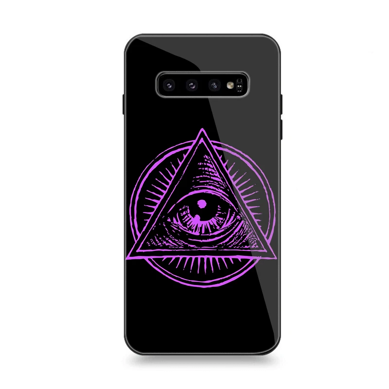 G9 Чехол для телефона Стекло для samsung A10 A20 A30 A40 A50 A60 A70 S7 край S8 S9 S10 плюс Чехол Всевидящее Око - Цвет: G9