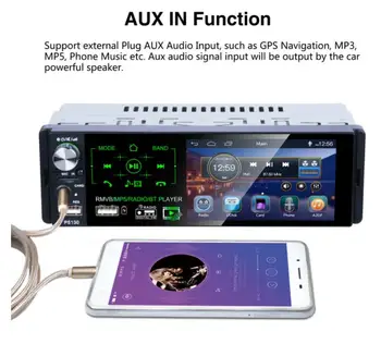 

40pcs 1 Din Car Radio 4.1\" Bluetooth Multimedia player Autoradio MP4 MP5 RDS USB Touch Screen Support Camera