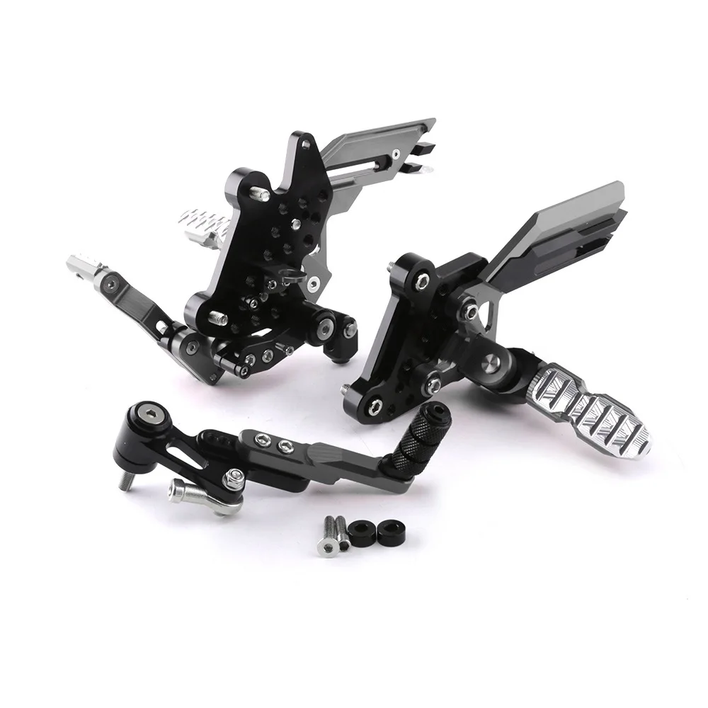 Motorcycle Foot Pegs CNC aluminum Adjustable Rearset Rests Footrests Footpegs Pedal For Honda CBR650F CB650F 2014-2018 | Автомобили и