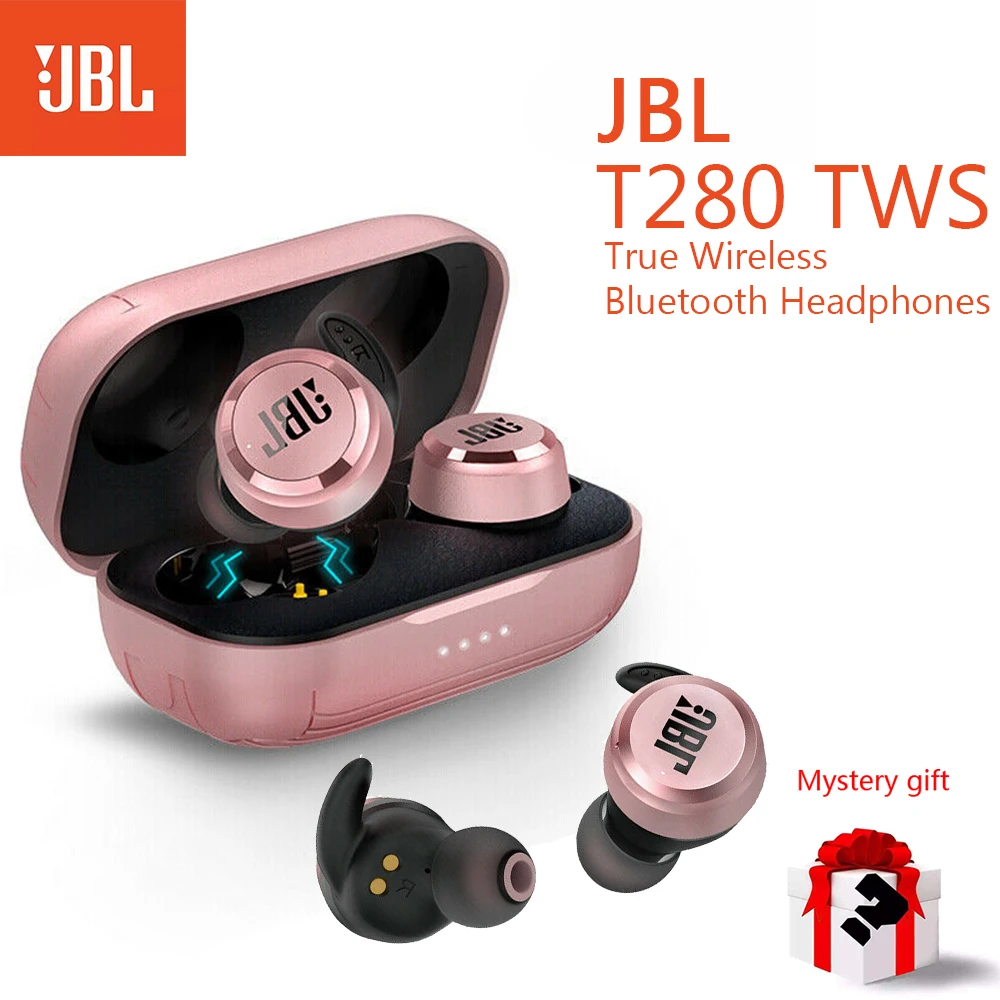 TWS-наушники JBL T280 с поддержкой Bluetooth и микрофоном | Электроника